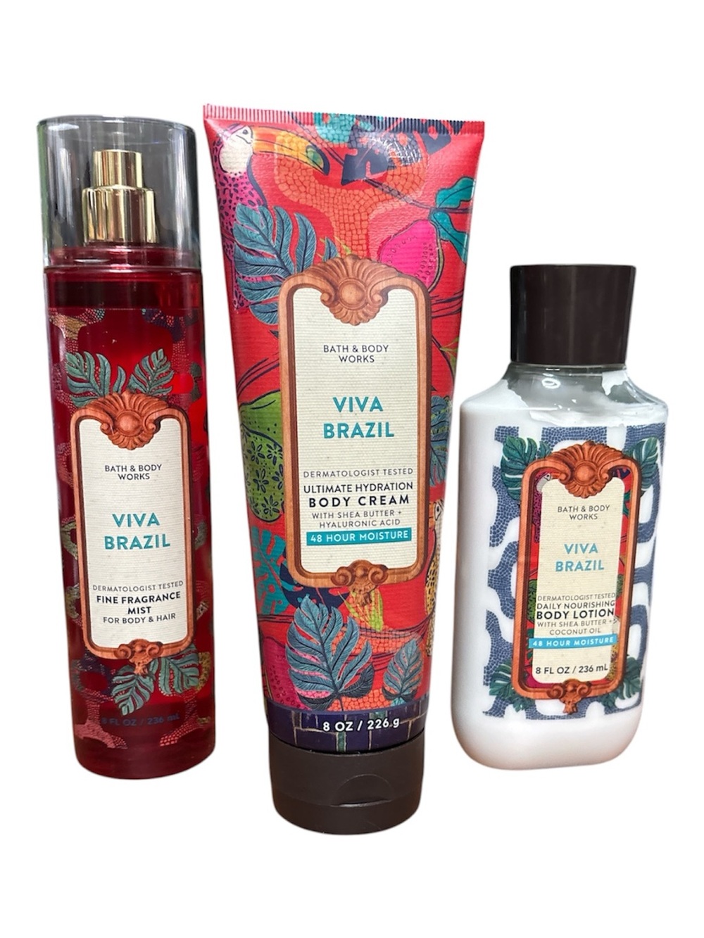 Bath & Body Works VIVA BRAZIL 3-Piece Body Care Set - NWT
